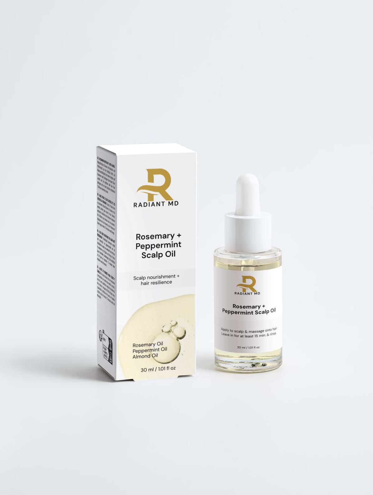 Rosemary + Peppermint Hair & Scalp Oil 30ml